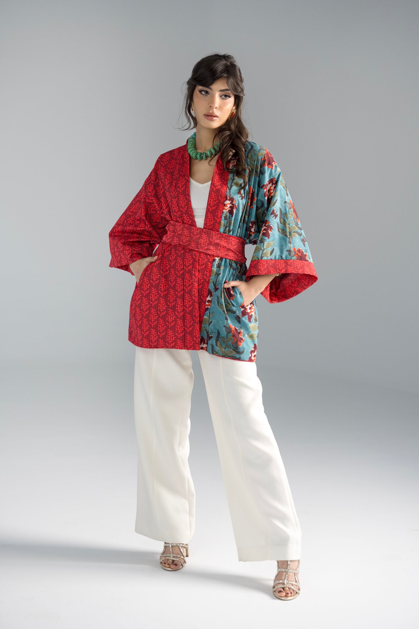 Ruby - Red Reversible Cardigan